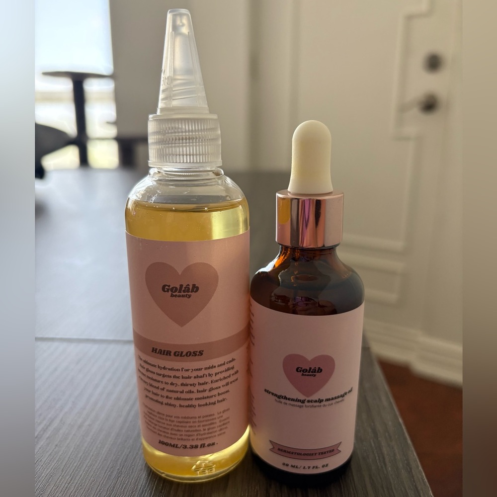 Golâb Hair Gloss and Strengthening Scalp Massage Oil Set